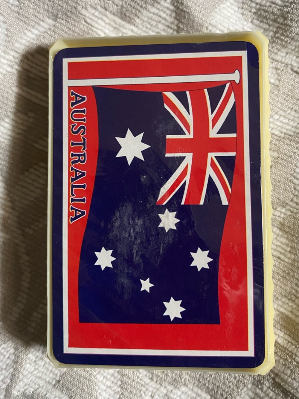 Vintage Souvenir Australia Playing Cards with Hard Case - Made in Hong Kong